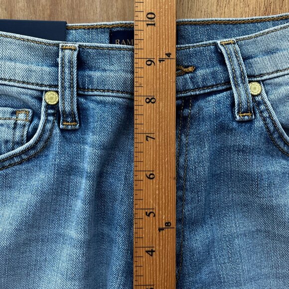RAMY BROOK MIRANDA HIGH RISE RELAX FIT JEANS WOMEN’S sz 24 Frayed Hem NWT - Picture 10 of 12